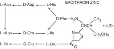 Image Of Bacitracin Zinc Chemical Structure (Chemical Structure 01)